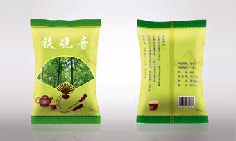 铁观音茶叶塑料袋包装平面设计作品