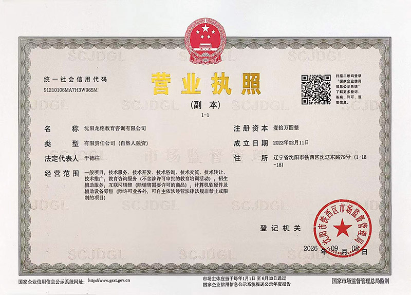 LMPX龙铭营业执照公示